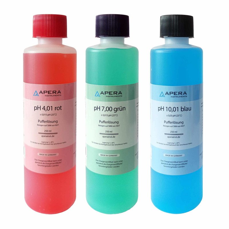 Calibration solution set pH 4.01 / 7.00 / 10.01 Calibration solution set pH 4.01 / 7.00 / 10.01