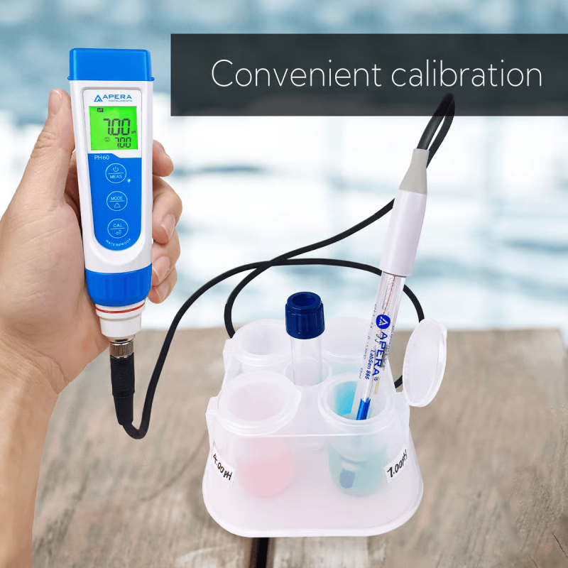 PH60-HT pH Meter Tester Kit for High Temperature and/or Caustic Water Solutions PH60-HT pH Meter Tester Kit for High Temperature and/or Caustic Water Solutions