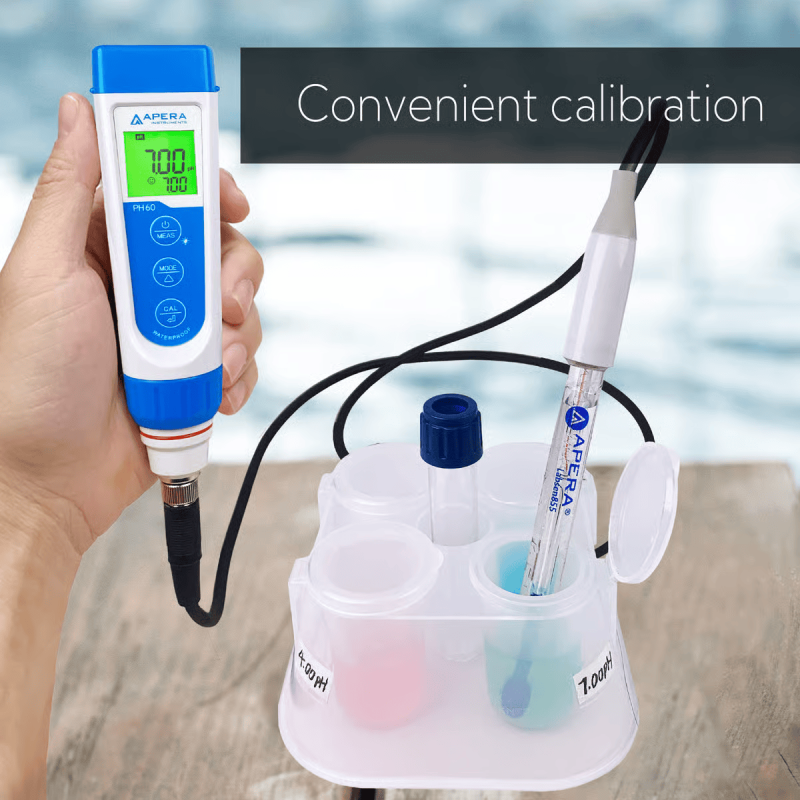 PH60-VS pH Meter Tester Kit for Viscous Liquid with LabSen 855 ATC pH Electrode