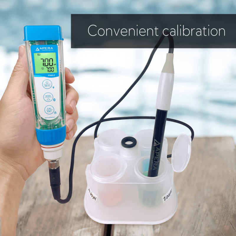 PH60Z-WW Smart pH Tester Kit for Wastewater, Suspensions, Emulsions and Other Dirty Liquids with LabSen 335 ATC pH Electrode