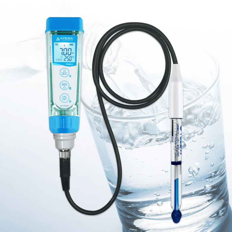 PH60Z-PW Smart pH Tester Kit for Pure Water, Water Solutions with Low Ionic Strength or Low Temperature with LabSen 805 ATC pH Electrode PH60Z-PW Smart pH Tester Kit for Pure Water, Water Solutions with Low Ionic Strength or Low Temperature with LabSen 805 ATC pH Electrode
