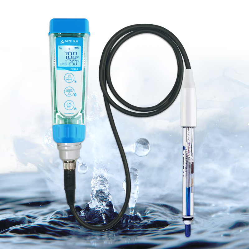 PH60Z-HT Smart pH Tester Kit for High Temperature and/or Corrosive Water Solutions with LabSen 865 ATC pH Electrode PH60Z-HT Smart pH Tester Kit for High Temperature and/or Corrosive Water Solutions with LabSen 865 ATC pH Electrode