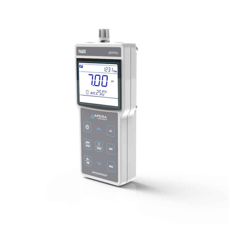 PH400S Portable pH Meter with GLP Data Management and USB Output