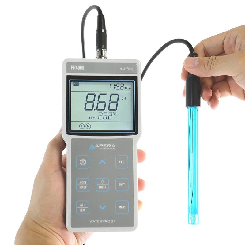 PH400S Portable pH Meter with GLP Data Management and USB Output