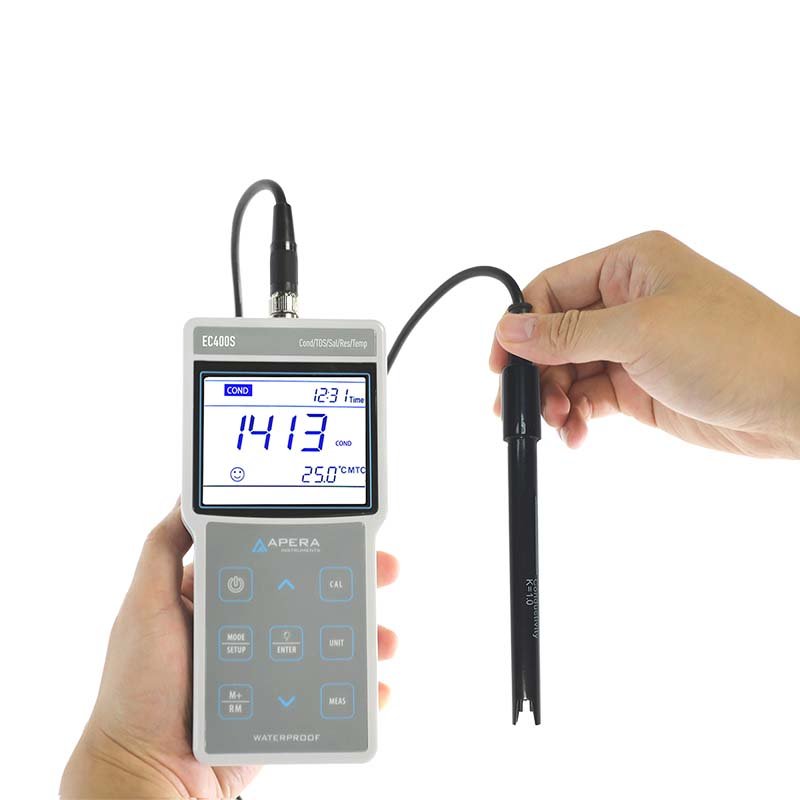EC400S Portable Conductivity Meter with GLP Data Management and USB Output EC400S Portable Conductivity Meter with GLP Data Management and USB Output