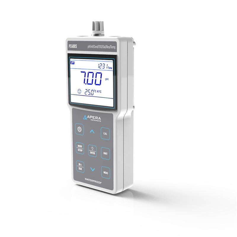 PC400S Portable pH/Conductivity/TDS Meter with GLP Data Management and USB Output PC400S Portable pH/Conductivity/TDS Meter with GLP Data Management and USB Output