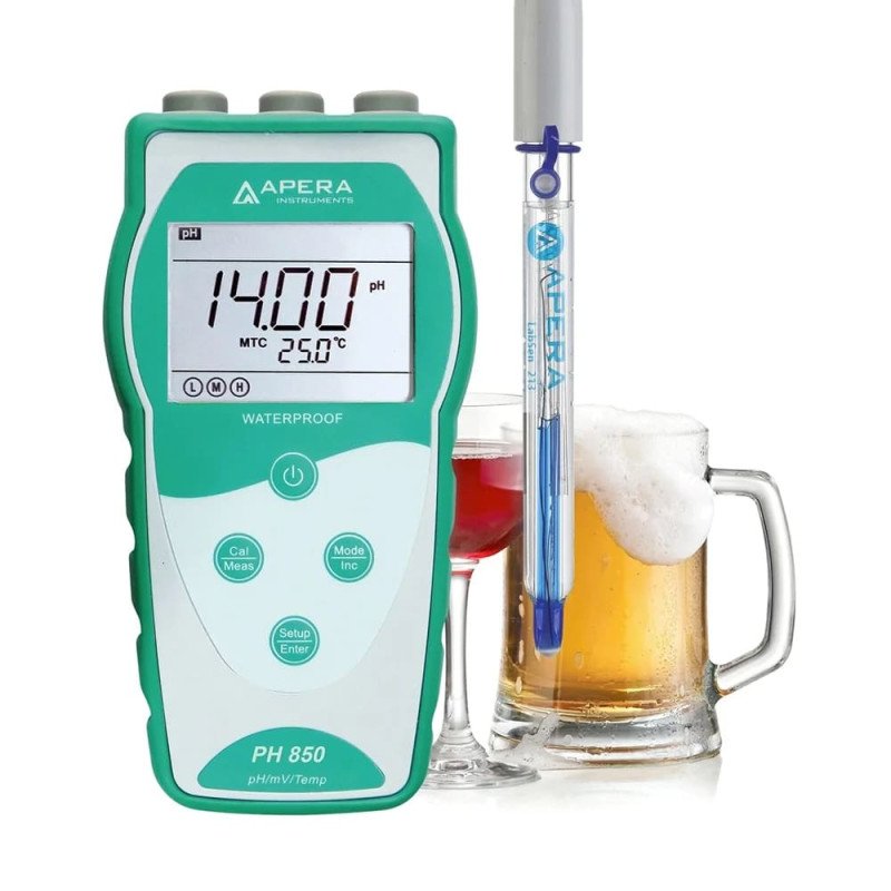 PH850-BR pH Meter for Beverage Production (Beer, Wine, Juice, etc.) PH850-BR pH Meter for Beverage Production (Beer, Wine, Juice, etc.)