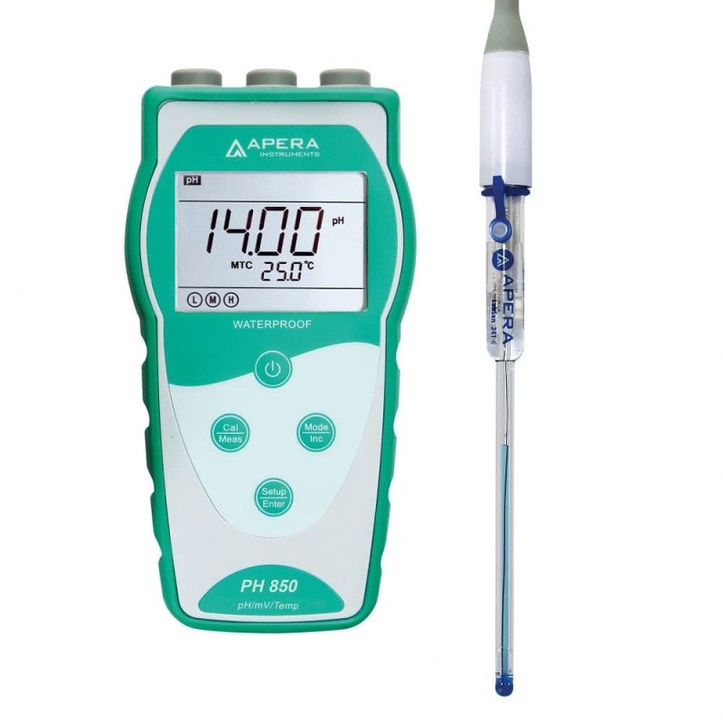 PH850-MS pH Meter for Small Sample Volumes PH850-MS pH Meter for Small Sample Volumes