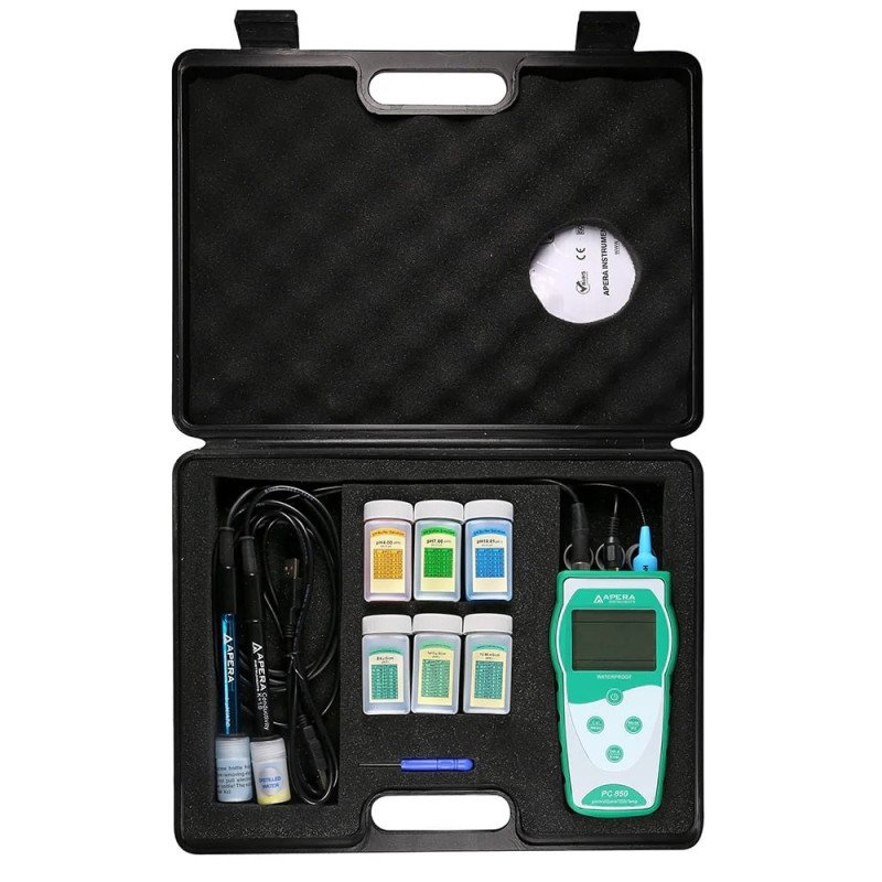 PC850 Portable pH/Conductivity Meter PC850 Portable pH/Conductivity Meter