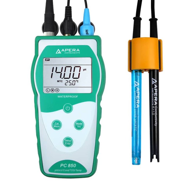 PC850 Portable pH/Conductivity Meter PC850 Portable pH/Conductivity Meter
