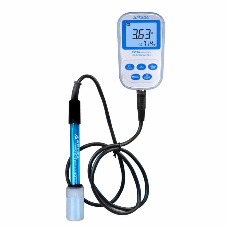 SX736 Portable pH/EC/TDS/Salinity/Resistivity/DO Meter SX736 Portable pH/EC/TDS/Salinity/Resistivity/DO Meter
