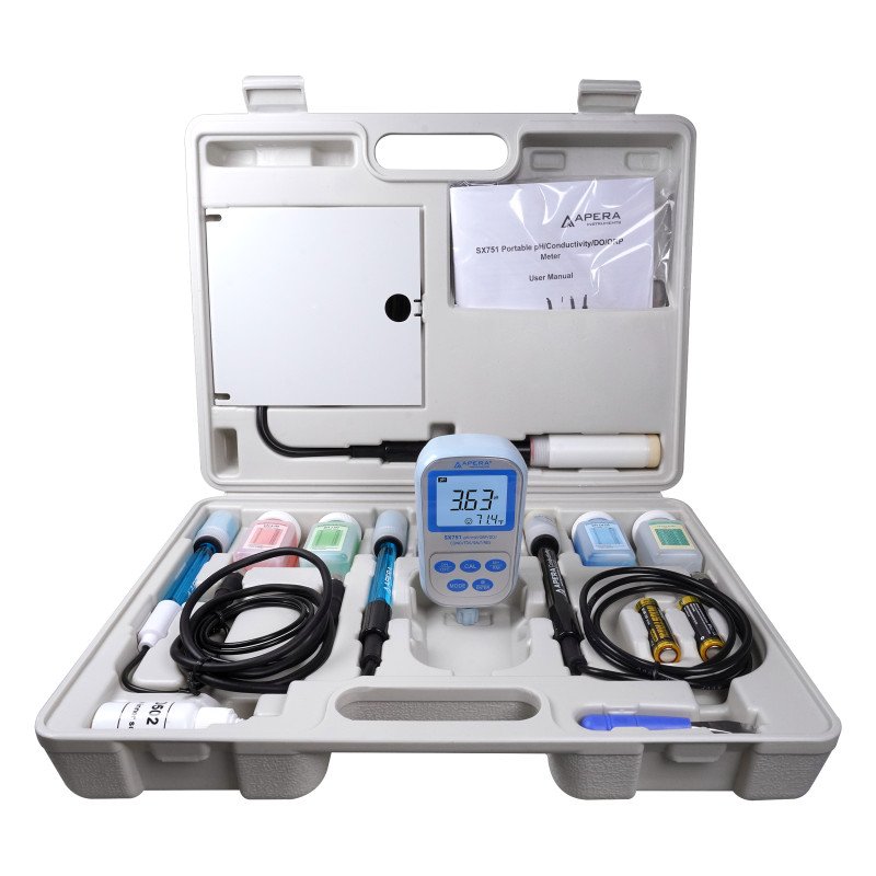 SX751 Portable pH/DO/ORP/EC/TDS/Salinity/Resistivity Meter SX751 Portable pH/DO/ORP/EC/TDS/Salinity/Resistivity Meter