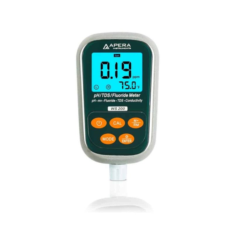 WS200 Fluoride/pH/Conductivity Meter with 3-in-1 Fluoride Electrode WS200 Fluoride/pH/Conductivity Meter with 3-in-1 Fluoride Electrode