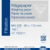 Weighing Paper MN 226 block of 100 sheets 9 x 11.5 cm outside single-color printed MN presentation