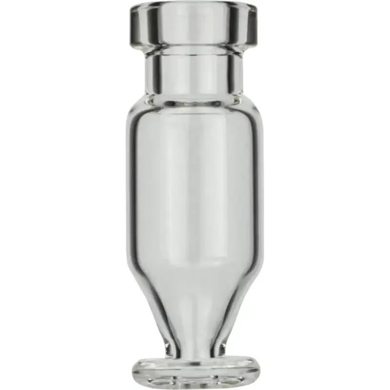 1.1 mL Crimp Neck Vial N 11 outer diameter: 11.6 mm, outer height: 32 mm clear, conical with a round pedestal glass plate pack of 100