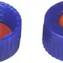 N 9 PP screw cap (bonded), blue, center hole Red Rubber/TEF colorless Hardness: 65°shore A Thickness: 1.0 mm pack of 100