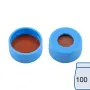 N 11 PE snap ring cap, soft, light blue, center hole Red Rubber/FEP colorless Hardness: 45° shore A Thickness: 1.0 mm pack of 100