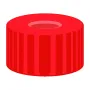 N 9 PP screw cap, red, center hole Red Rubber/FEP colorless Hardness: 45° shore A Thickness: 1.0 mm pack of 100