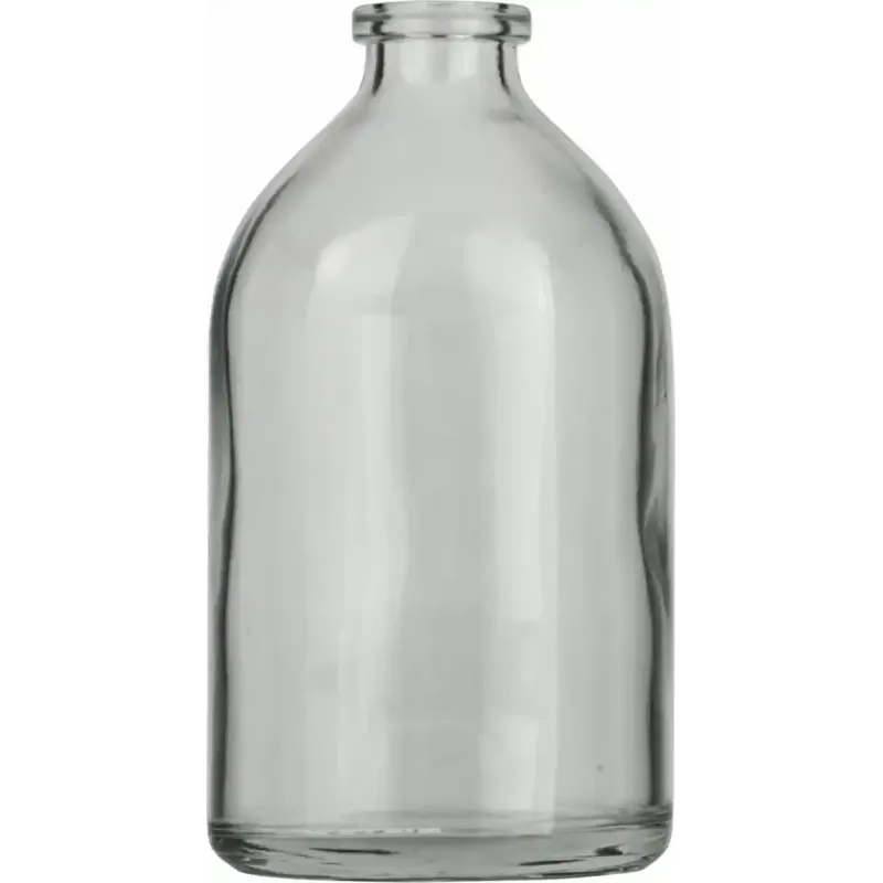 100 mL Headspace Crimp Neck Vial N 20 outer diameter: 51.6 mm, outer height: 94.5 mm clear, flat bottom, flat DIN crimp neck pack of 88