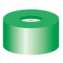 N 11 PE snap ring cap, green, center hole Silicone white/PTFE blue, cross-slit Hardness: 55° shore A Thickness: 1.0 mm pack of 100