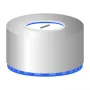 N 9 magnetic screw cap, silver, center hole Silicone white/PTFE blue, slit Hardness: 55° shore A Thickness: 1.0 mm pack of 100