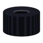 N 9 PP screw cap, black, center hole pack of 100