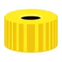N 9 PP screw cap, yellow, center hole pack of 100
