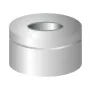 N 11 Aluminium crimp cap, silver, roll grove, center hole with O-ring and Aluminium septa TPF (Total Phthalate Free) Thickness: 0.1 mm pack of 100