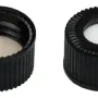 N 15 PP screw cap (bonded, 15-425), black, center hole Silicone white/PTFE beige Hardness: 45° shore A Thickness: 1.5 mm pack of 100