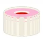 N 9 PP screw cap, transparent, center hole PTFE red/Silicone white/PTFE red Hardness: 50° shore A Thickness: 1.0 mm pack of 100