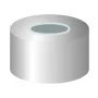 N 11 Aluminium crimp cap, silver, center hole PTFE gray/Butyl beige/PTFE gray Hardness: 55° shore A Thickness: 1.3 mm pack of 100