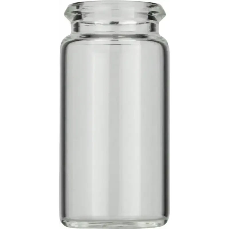 5 mL Snap Cap Vial N 18 outer diameter: 20 mm, outer height: 40 mm clear, flat bottom, 3rd hydrolytic class glass pack of 100