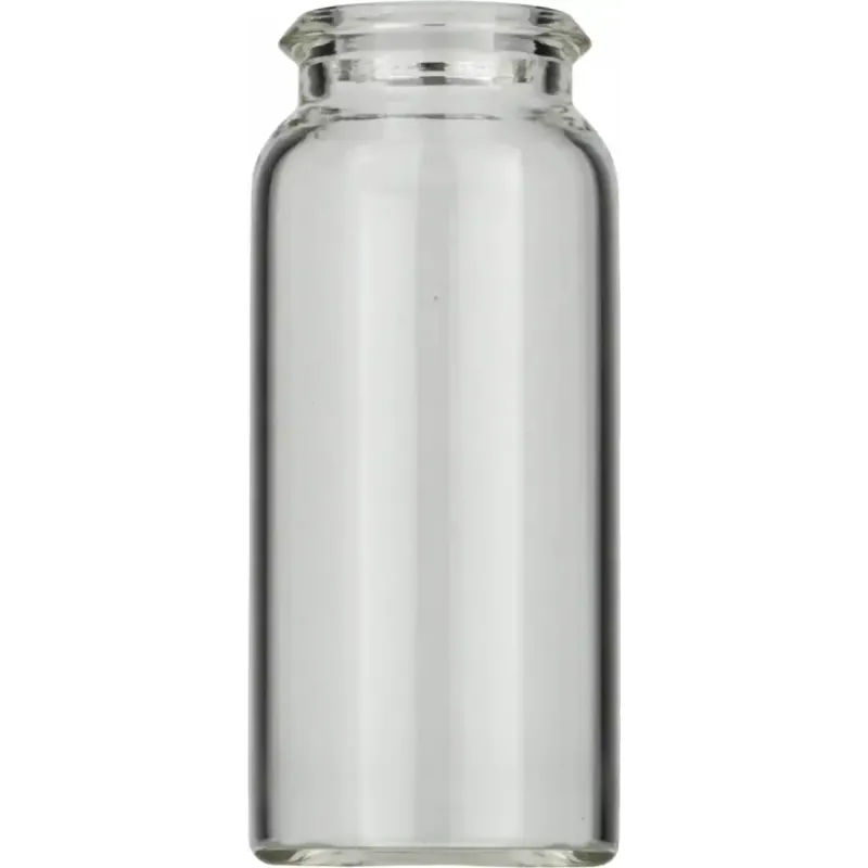 10 mL Snap Cap Vial N 18 outer diameter: 22 mm, outer height: 50 mm clear, flat bottom, 3rd hydrolytic class glass pack of 100