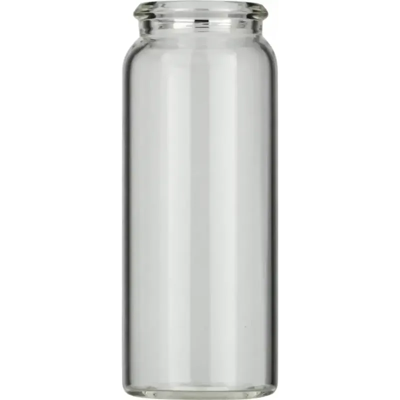 25 mL Snap Cap Vial N 22 outer diameter: 26 mm, outer height: 65 mm clear, flat bottom, 3rd hydrolytic class glass pack of 100