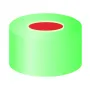 N 11 Aluminium crimp cap, green, center hole Red Rubber/FEP colorless Hardness: 45° shore A Thickness: 1.0 mm pack of 100
