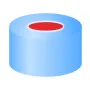 N 11 Aluminium crimp cap, blue, center hole Red Rubber/FEP colorless Hardness: 45° shore A Thickness: 1.0 mm pack of 100
