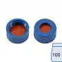 N 9 PP screw cap, blue, center hole Red Rubber/FEP colorless Hardness: 45° shore A Thickness: 1.0 mm pack of 100