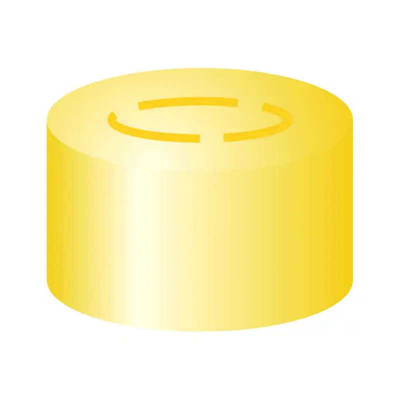 N 13 Aluminium Center Tear Off Cap, gold pack of 100