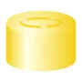 N 13 Aluminium Center Tear Off Cap, gold pack of 100