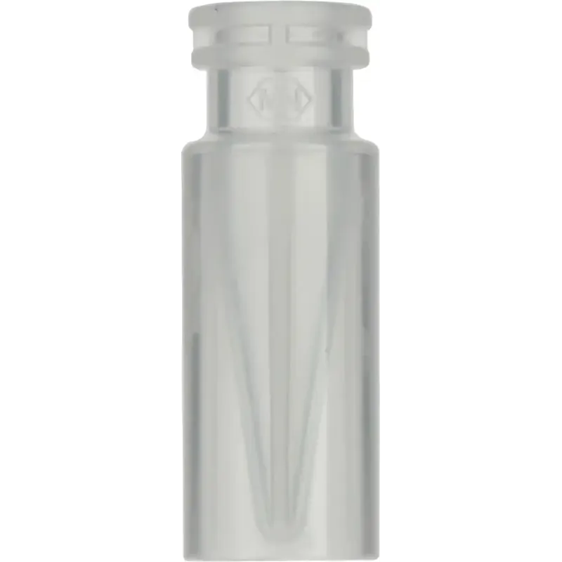 0.3 mL Polypropylene Snap Ring Vial N 11 outer diameter: 11.6 mm, outer height: 32 mm transparent, with inner cone pack of 100