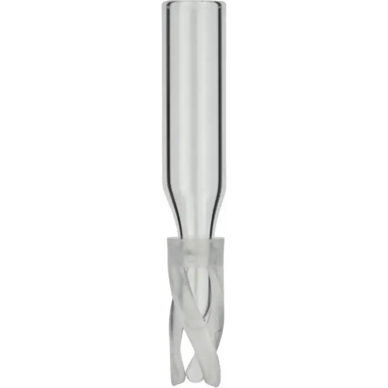 0.1 mL Insert for wide opening outer diameter: 5.7 mm, outer height: 29 mm clear, with assembled spring pack of 100