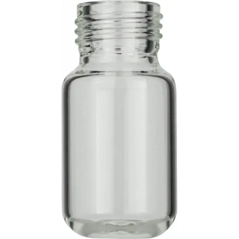 10 mL Headspace Screw Neck Vial N 18 outer diameter: 22.5 mm, outer height: 46 mm clear, rounded bottom pack of 100