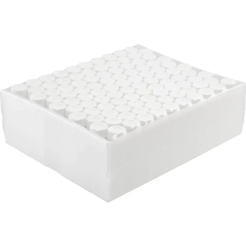 Pre-sealed vials 702021: 20 mL Screw Neck Vial N 24 clear, flat bottom pre-screwed with 702058 Bonded PP Screw Cap white, center hole, Silicone white/PTFE beige, Hardness 45° shore A, Thickness 3.2 mm, pack of 100