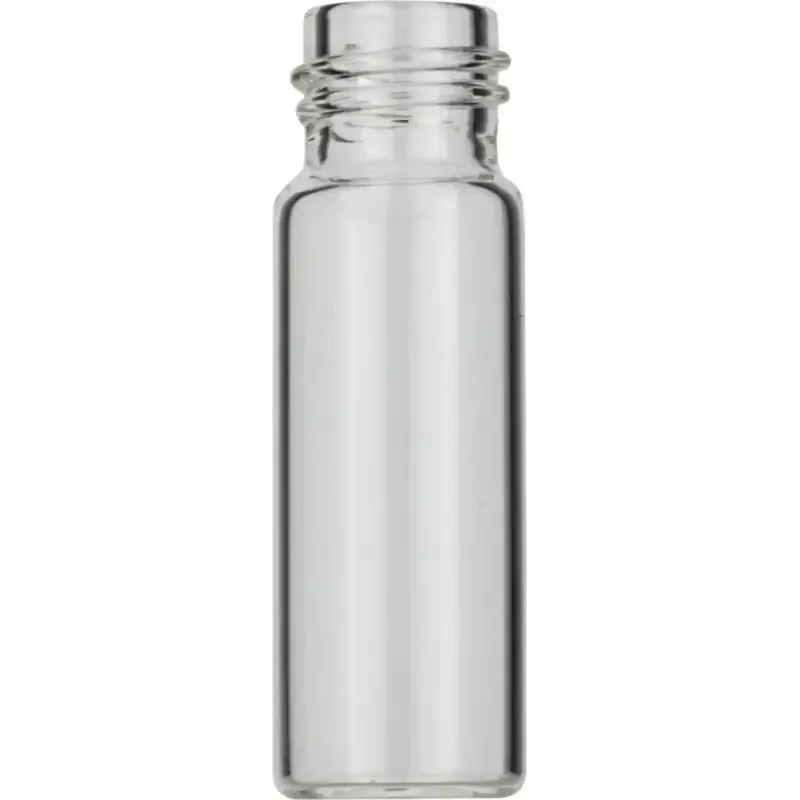 4 mL Screw Neck Vial N 13 outer diameter: 14.75 mm, outer height: 45 mm clear, flat bottom pack of 100