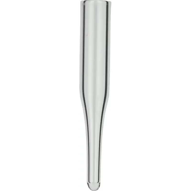 0.1 mL Insert for small opening outer diameter: 5 mm, outer height: 31 mm clear, conical, 15 mm tip pack of 100