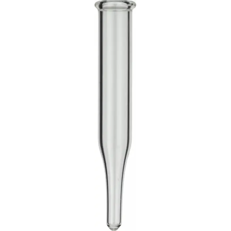 0.3 mL Insert outer diameter: 6 mm, outer height: 40 mm clear, conical, metal spring 702974 necessary pack of 100