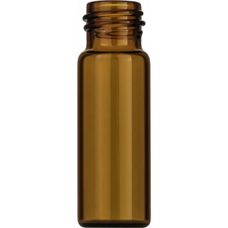 4 mL Screw Neck Vial N 13 outer diameter: 14.75 mm, outer height: 45 mm amber, flat bottom pack of 100