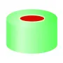 N 11 Aluminium crimp cap, green, center hole PTFE red/Silicone white/PTFE red Hardness: 50° shore A Thickness: 1.0 mm pack of 100