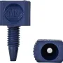 Fingertight fitting 1/16" PEEK one-piece blue, 10-32, double sided MN Logo pack of 5