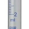 Disposable syringes with luer tip, 2 mL pack of 100